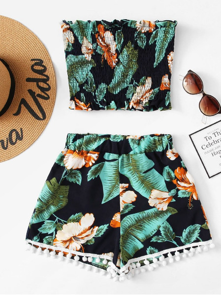 Set maiou și pantaloni scurți de damă în mai multe culori