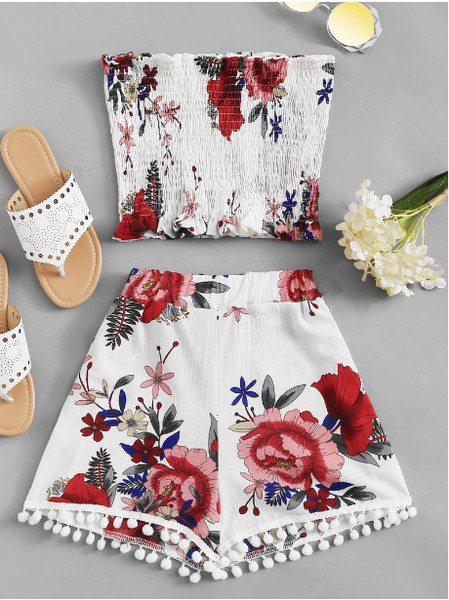 Set maiou și pantaloni scurți de damă în mai multe culori