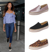 Pantofi moderni de dama casual cu talpa plate in trei culori