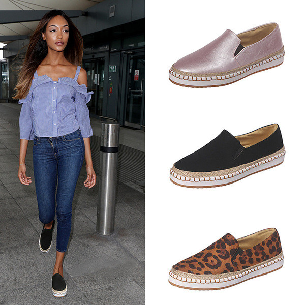 Pantofi moderni de dama casual cu talpa plate in trei culori