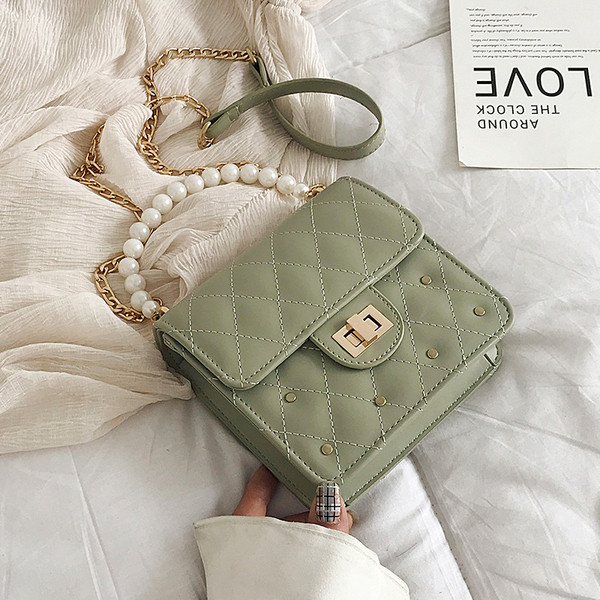 Geanta de dama moderna cu perle in mai multe culori