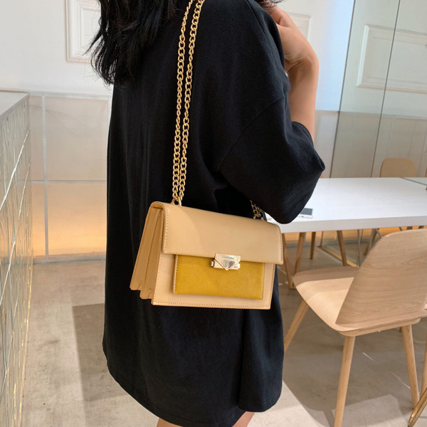 Geanta de dama cu lant metalic in mai multe culori