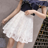 Model de fustă modernă de damă croiată în alb și negru