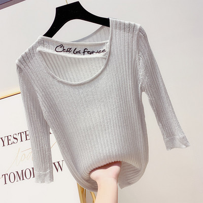 Bluza de dama cu maneci 3/4 in patru culori