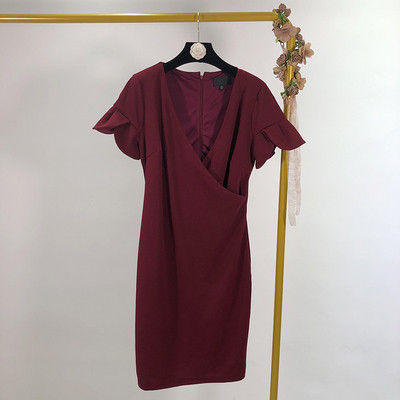 Rochie de dama model drept cu maneci scurte lotus