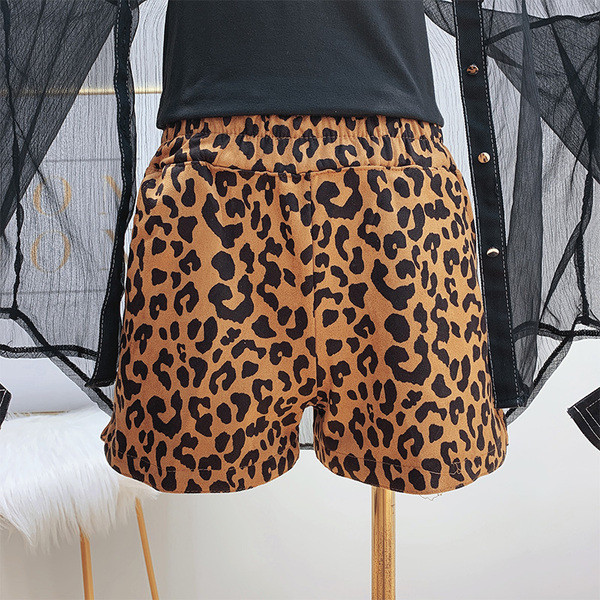 Pantaloni scurti de dama cu elastic si model tigru in mai multe culori