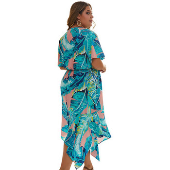 Rochie modernă asimetrică de damă cu decolteu în V