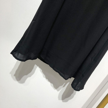 Rochie de dama neagra cu dantela - model drept