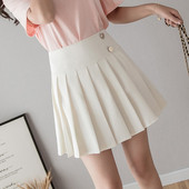 Fusta de dama actuala in trei culori - cu nasturi