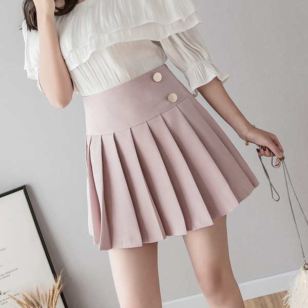 Fusta de dama actuala in trei culori - cu nasturi