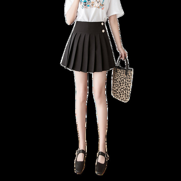 Fusta de dama actuala in trei culori - cu nasturi