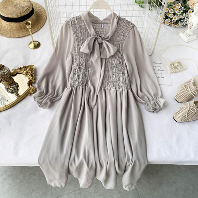 Rochie de dama cu panglica in doua culori