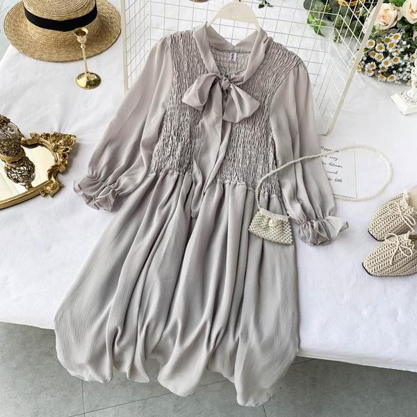 Rochie de dama cu panglica in doua culori