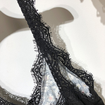 Rochie lunga de dama cu bretele subtiri din dantela