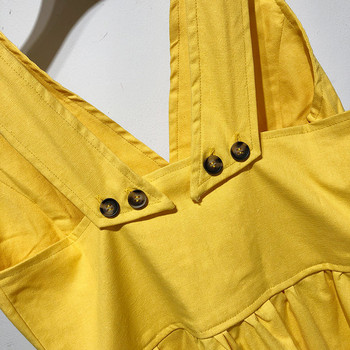 Rochie cu decolteu în V adânc și bretele largi