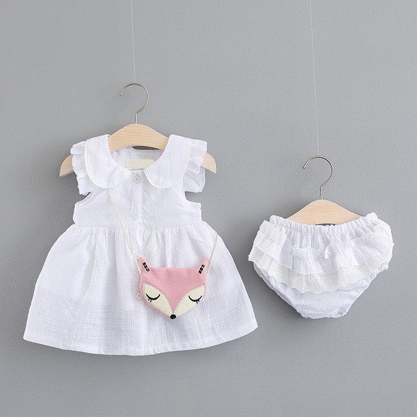 Rochie bebe model nou cu nasturi - mai multe culori