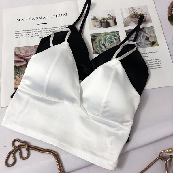 Bustieră modernă de damă în alb și negru, cu bretele subțiri