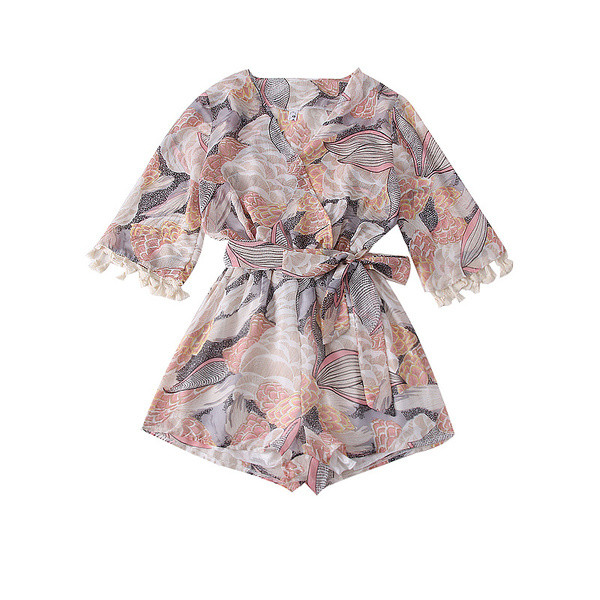 Salopetă de damă modernă cu decolteu în V - două culori