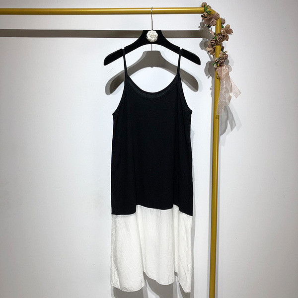 Set pentru femei din două părți alb-negru