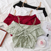 Bluză de damă modernă cu mâneci scurte - patru culori