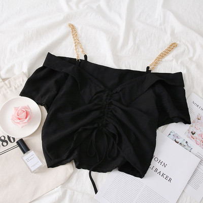 Bluză de damă modernă cu mâneci scurte - patru culori