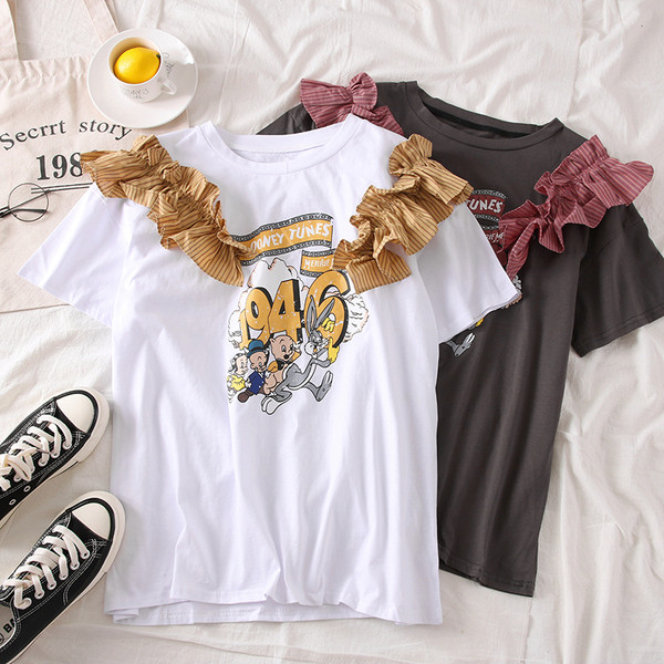 Bluza de dama model nou cu decolteu O si aplicatie