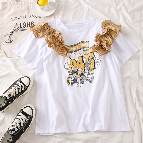 Bluza de dama model nou cu decolteu O si aplicatie