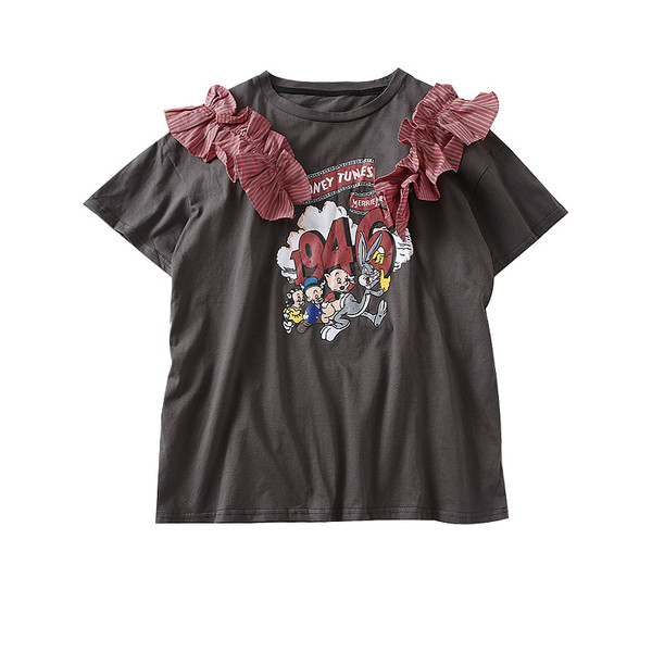 Bluza de dama model nou cu decolteu O si aplicatie