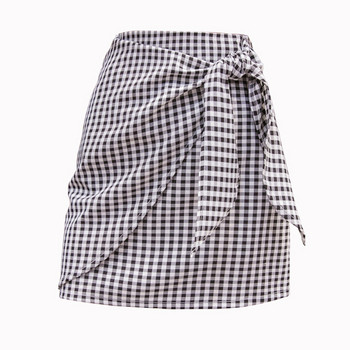 Fusta de dama actuala cu talie inalta in doua culori