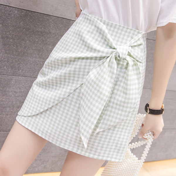 Fusta de dama actuala cu talie inalta in doua culori