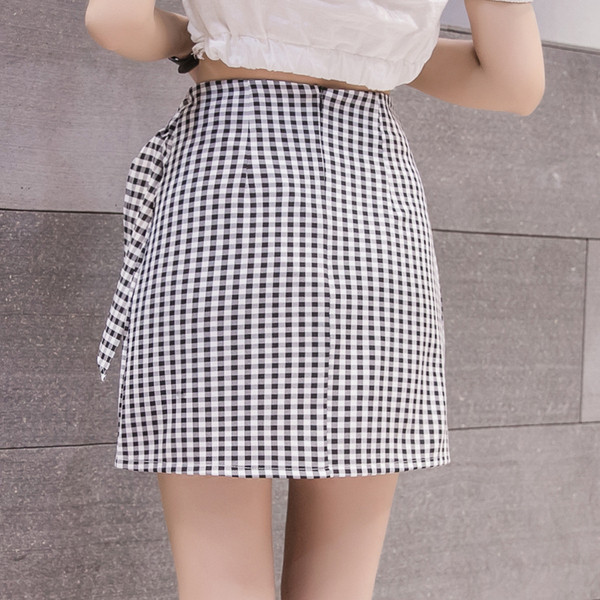 Fusta de dama actuala cu talie inalta in doua culori