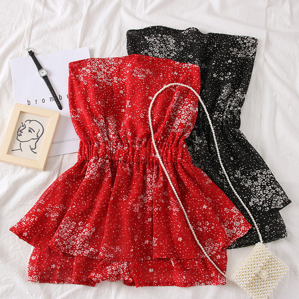 Model nou de salopetă de damă cu umerii goi - mai multe culori