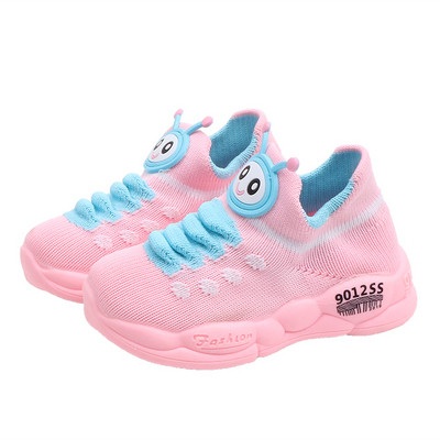 Tenisi casual pentru copii cu aplicatie in trei culori potriviti pentru baieti si fete