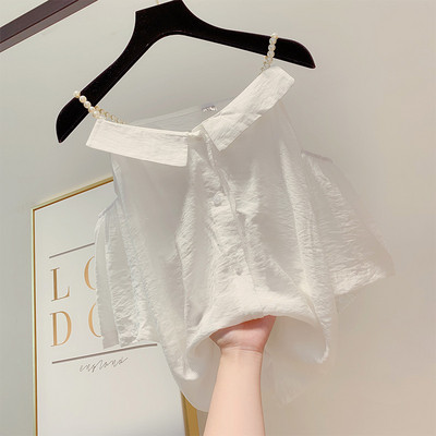 Cămașă modernă de damă cu perle în două culori