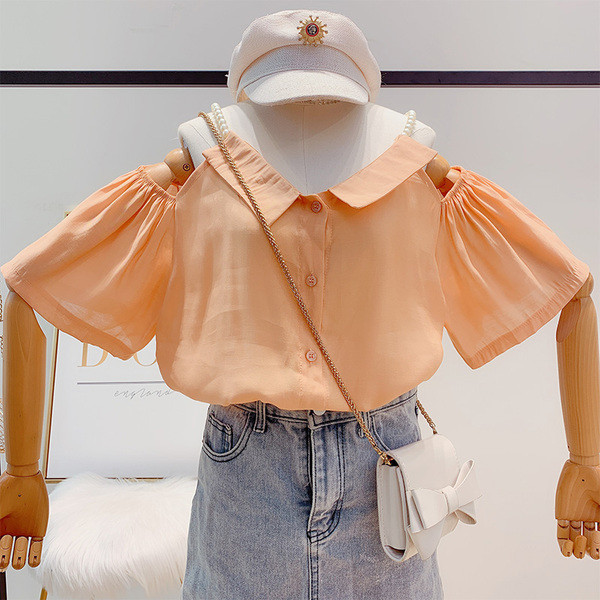 Cămașă modernă de damă cu perle în două culori