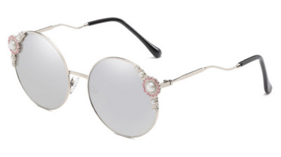 Ochelari de soare eleganti de dama cu perle in mai multe culori