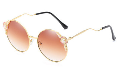 Ochelari de soare eleganti de dama cu perle in mai multe culori