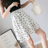 Fusta de dama moderna cu talie inalta - in alb si negru