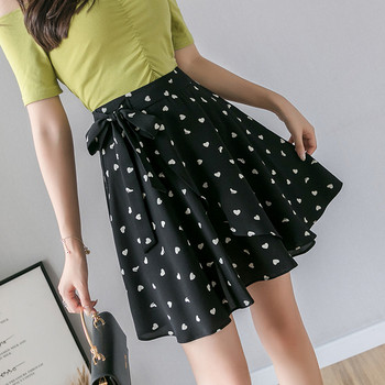 Fusta de dama moderna cu talie inalta - in alb si negru