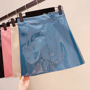 Fusta de dama din piele in mai multe culori