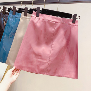 Fusta de dama din piele in mai multe culori