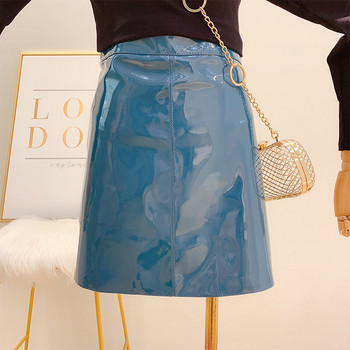 Fusta de dama din piele in mai multe culori