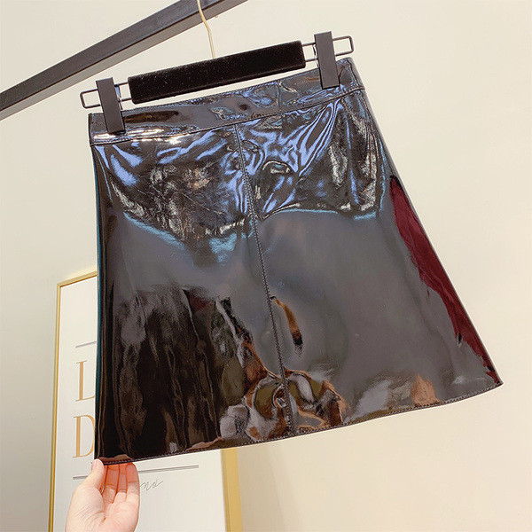 Fusta de dama din piele in mai multe culori