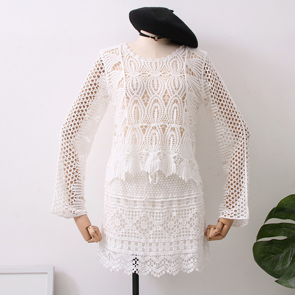 Set dama model nou din doua piese fusta + bluza - doua culori