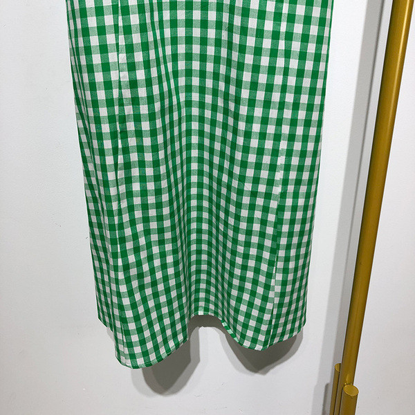 Rochie dama in carouri cu bretele