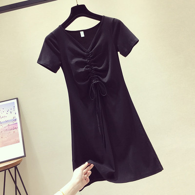 Rochie casual de dama cu maneci scurte in trei culori