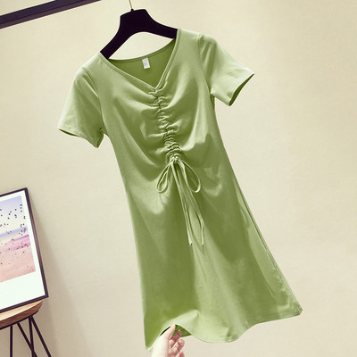 Rochie casual de dama cu maneci scurte in trei culori