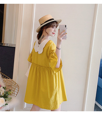 Rochie de dama moderna de culoare galbena - cut mdoel