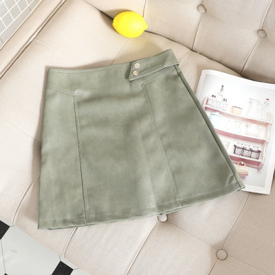 Fusta scurta de dama din piele ecologica in mai multe culori