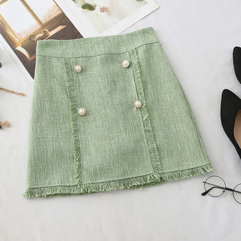 Fusta de dama eleganta cu perle in mai multe culori